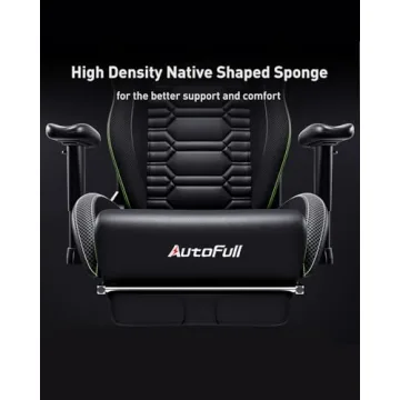 AutoFull Gaming Chair with Ergonomic Lumbar Support