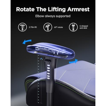 AutoFull Gaming Chair with Ergonomic Lumbar Support