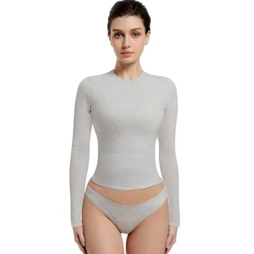 Stylish Abonlen Long Sleeve Basic Tees for Women