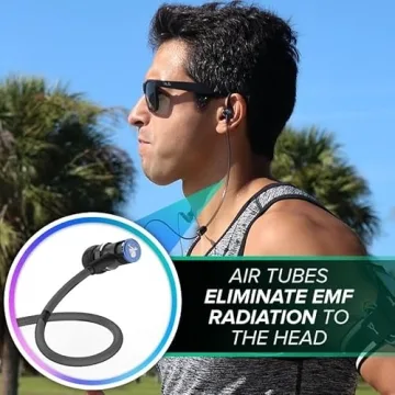 DefenderShield Air Tube Stereo Earbuds for Sound Safety and Quality