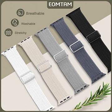 5 Pack Adjustable Stretchy Apple Watch Bands for Everyone