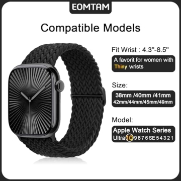 5 Pack Adjustable Stretchy Apple Watch Bands for Everyone