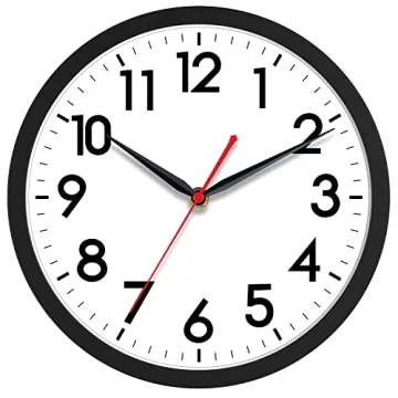 AKCISOT 10 Inch Silent Wall Clock - Perfect for Any Space