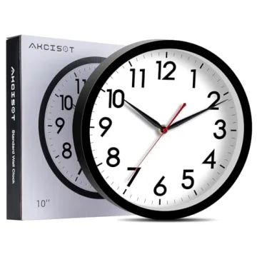 AKCISOT Silent Wall Clock - Modern and Stylish Design