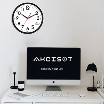 AKCISOT Silent Wall Clock - Modern and Stylish Design