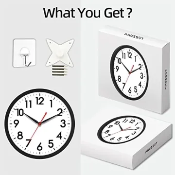 AKCISOT Silent Wall Clock - Modern and Stylish Design