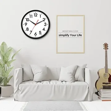 AKCISOT Silent Wall Clock - Modern and Stylish Design