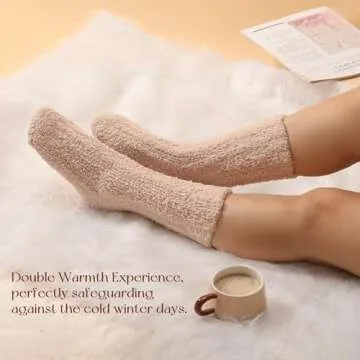Cozy HHUQ Slippers and Socks Gift Set for Women