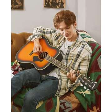 Donner Acoustic Guitar Bundle for Beginners - Full Kit