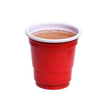 TashiBox Mini Red Shot Glasses 2.5 Oz - 200 Count