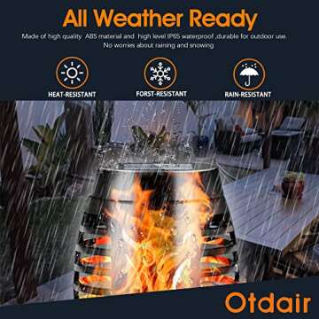 Otdair Solar Torch Lights - 12 Pack for Stunning Ambiance