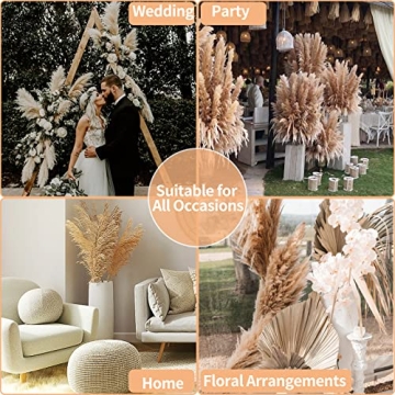 Prikpont Pampas Grass Decorative Set 35PCS 17.5'' Dried Flowers