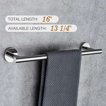 USHOWER Stylish Bathroom Accessories Set for Modern Homes