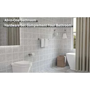 USHOWER Stylish Bathroom Accessories Set for Modern Homes