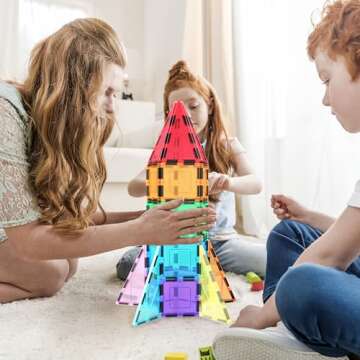 PicassoTiles Magnetic Building Block Rocket Boosters - Educational Kit