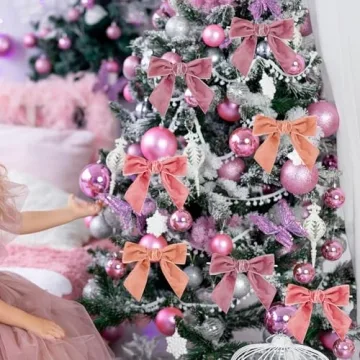 Elegant 24 Pcs Pink Velvet Bows for All Occasions