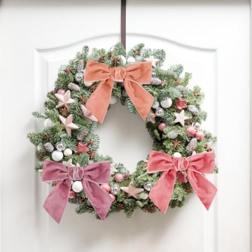 Elegant 24 Pcs Pink Velvet Bows for All Occasions