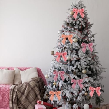 Elegant 24 Pcs Pink Velvet Bows for All Occasions