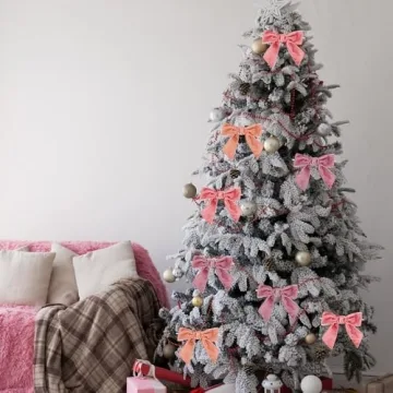 Elegant 24 Pcs Pink Velvet Bows for All Occasions