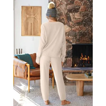 LILLUSORY Women's Cozy Knit Lounge Set Fall Winter 2024