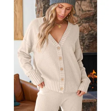 LILLUSORY Women's Cozy Knit Lounge Set Fall Winter 2024