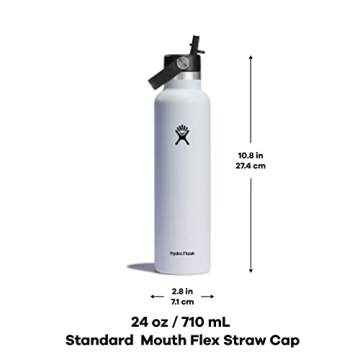 Hydro Flask 24 oz Insulated Bottle with Straw Cap