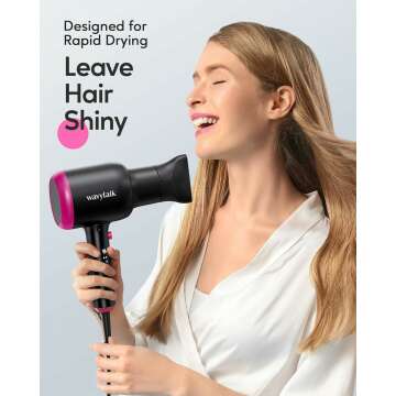 Wavytalk Ionic Hair Dryer with Diffuser - 1875W Power