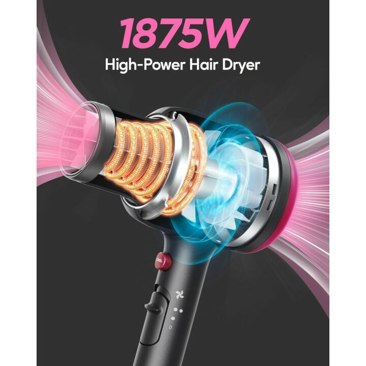 Wavytalk Ionic Hair Dryer with Diffuser - 1875W Power