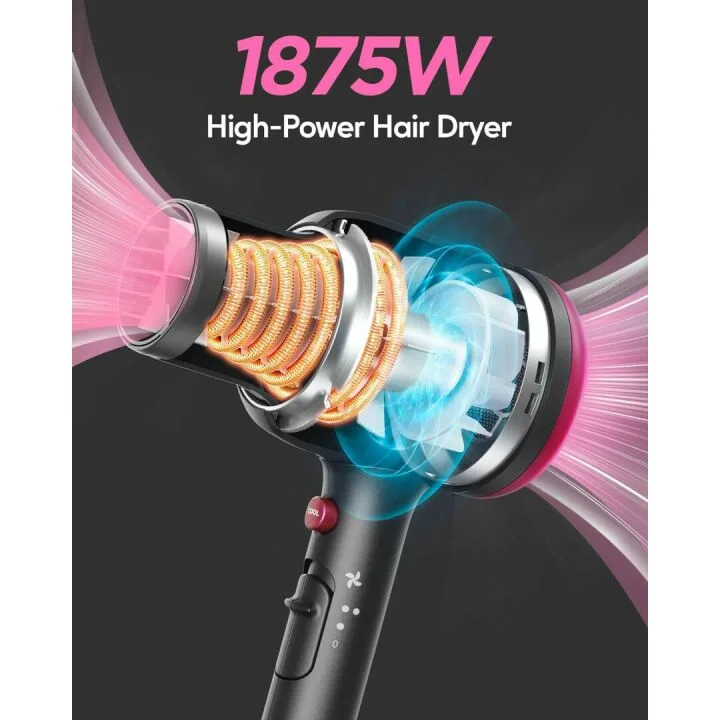 Wavytalk Ionic Hair Dryer with Diffuser - 1875W Power