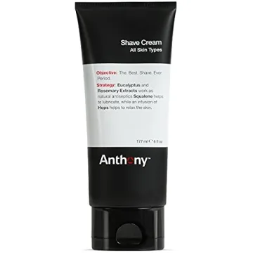 Anthony Shaving Cream for Men | Sensitive Skin Formula with Squalane & Eucalyptus