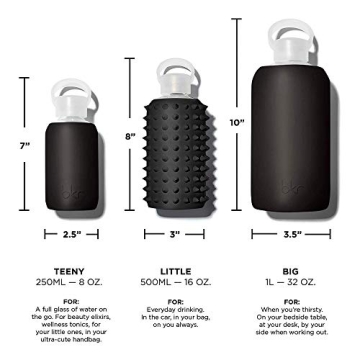 bkr Little Spiked 16oz Reusable Glass Water Bottle