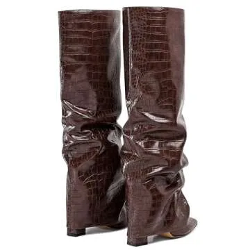 Stylish Chunky Heel Knee High Boots for Women