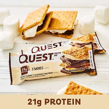 QUEST, Protein Bar, S'Mores, 1 ct, 2.12 oz bar