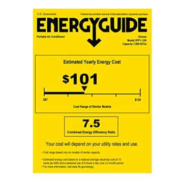 Uhome 12000 BTU Portable Air Conditioner with Heater up to 400 Sq. Ft, Ac Heater Combo Window Unit, ...