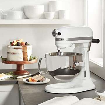 KitchenAid KP26M1XWH 6 Qt. Professional 600 Series Bowl-Lift Stand Mixer - White