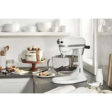 KitchenAid KP26M1XWH 6 Qt. Professional 600 Series Bowl-Lift Stand Mixer - White