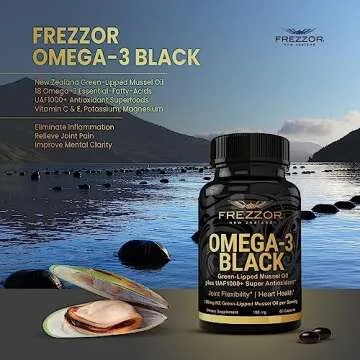 FREZZOR Omega 3 Black for Joint Relief and Heart Health