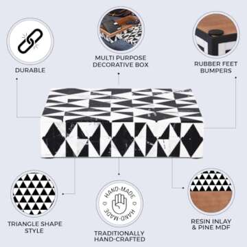 Handmade Harlequin Decorative Jewelry Box Organizer