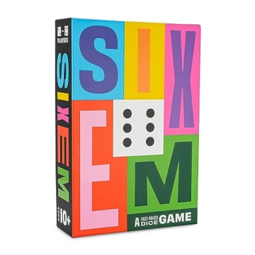 Hootenanny Games SIXEM: Fast-Paced Dice Game for Family Fun & Strategy