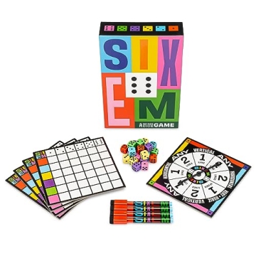 Hootenanny Games SIXEM Dice Game for Fast-Paced Fun