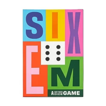 Hootenanny Games SIXEM Dice Game for Fast-Paced Fun