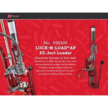 Hornady Lock-N-Load AP Press Loader – Efficient Ammunition Reloading with Quick Change Bushing Sys...
