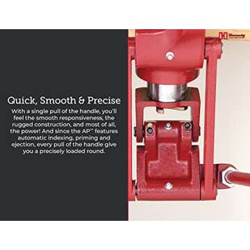 Hornady Lock-N-Load AP Press Loader – Ammunition Reloading Press with Quick Change Lock-N-Load Bushing System, EZ-JECT System and Powder Measure – Enjoy Fast and Reliable Reloading – Item 095100