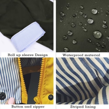 Stylish Waterproof Women Light Rain Jacket with Hood