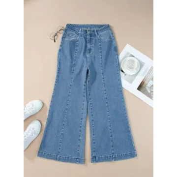 Sidefeel Women's Stretchy Baggy High Waisted Jeans