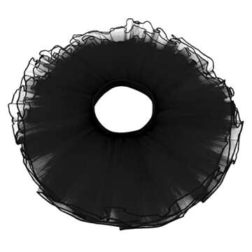 Tutu Skirt Girls Elastic Ballet Dance Skirts 4 Layers Tulle Tutu for Toddler Kid Children 1-9 Years