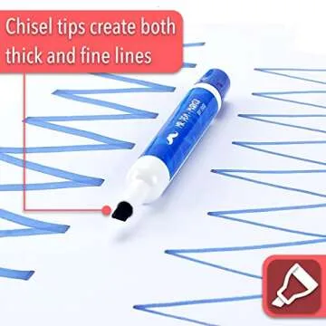Mr. Pen Dry Erase Markers/Pens With Chisel Tip, 10 Pack, Low Odor, Assorted Colors, Whiteboard