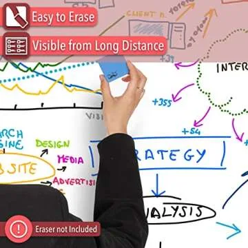 Mr. Pen Dry Erase Markers/Pens With Chisel Tip, 10 Pack, Low Odor, Assorted Colors, Whiteboard