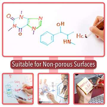 Mr. Pen Dry Erase Markers/Pens With Chisel Tip, 10 Pack, Low Odor, Assorted Colors, Whiteboard