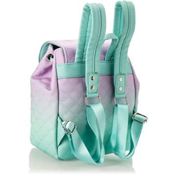 Loungefly Disney Little Mermaid Ombre Scales Womens Double Strap Shoulder Bag Purse